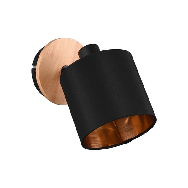 Bodové svítidlo v černo-přírodní barvě ø 12 cm Tommy – Reality