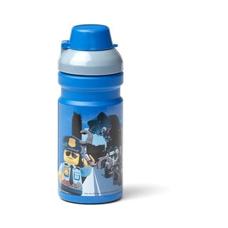 Dětská modrá láhev na vodu LEGO® City, 390 ml