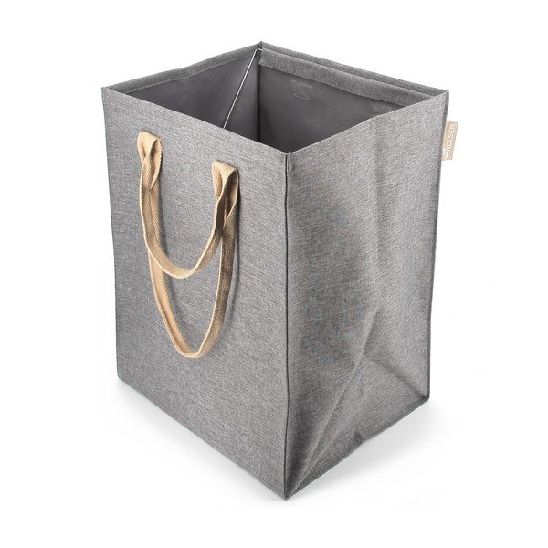 Šedý látkový koš na prádlo 53 l Laundry Hub Tweed – Rolser