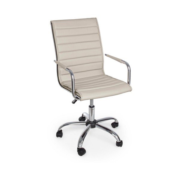 Taupe kancelářská židle z imitace kůže Perth – Yes Everyday