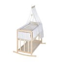 Kolébka v přírodní barvě s úložným prostorem a nebesy 90x45 cm Liebhabär – Roba