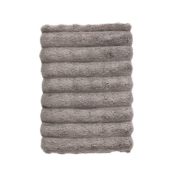 Šedý bavlněný ručník 100x50 cm Inu - Zone