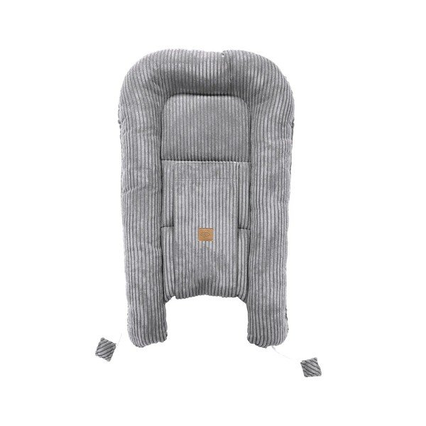 Šedé hnízdečko pro miminko 55x83 cm – Meowbaby-image-3