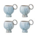 Světle modré šálky v sadě 4 ks na cappuccino z kameniny 250 ml Avonlea – Bloomingville