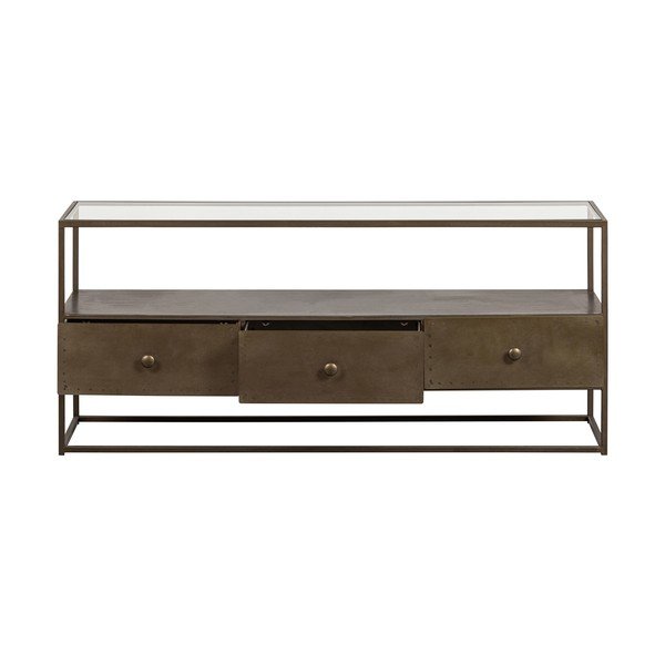 Kovový TV stolek ve zlaté barvě 115x50 cm Depart – BePureHome-image-3