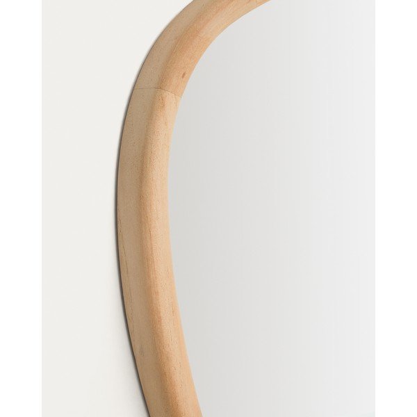 Nástěnné zrcadlo s dřevěným rámem 45,5x47 cm Alura – Kave Home-image-4