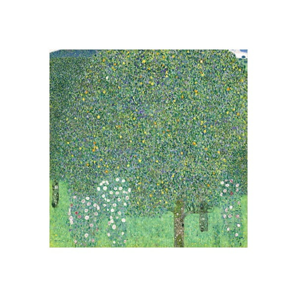 Reprodukce obrazu Gustav Klimt - Rose Bushes under the Trees, 40 x 40 cm