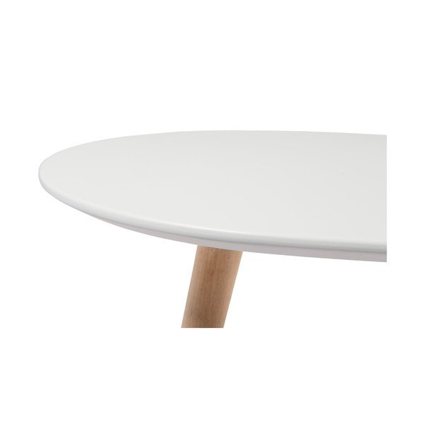 Bílý konferenční stolek s nohami z bukového dřeva Furnhouse Fly, 75 x 43 cm-image-2