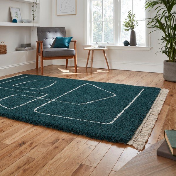 Smaragdově zelený koberec Think Rugs Boho, 160 x 220 cm-image-2