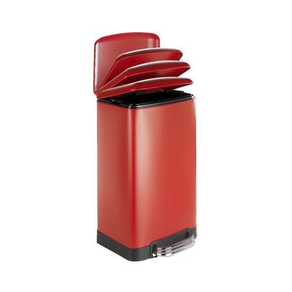 Červený odpadkový koš Wenko, 30 l-image-1