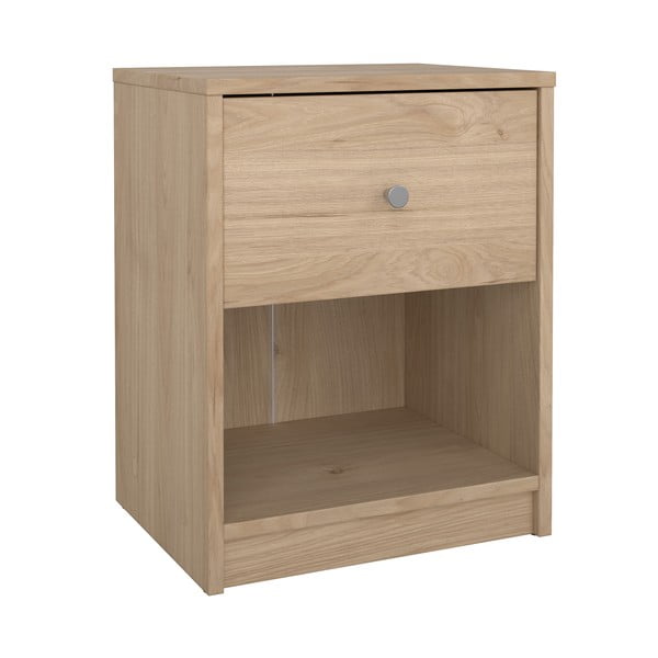 Noční stolek v dekoru dubu s poličkami May - Tvilum-image-2