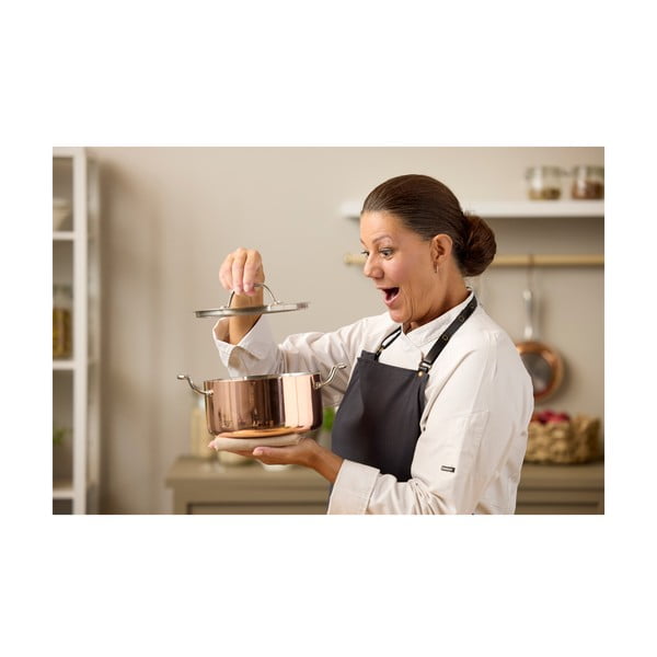 Nerezový/měděný hrnec s pokličkou na indukci 3 l – Blomsterbergs-image-3