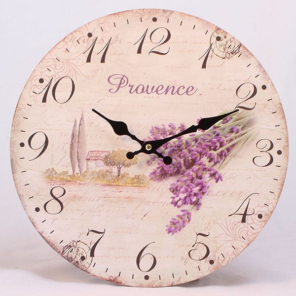 Dřevěné hodiny Provence