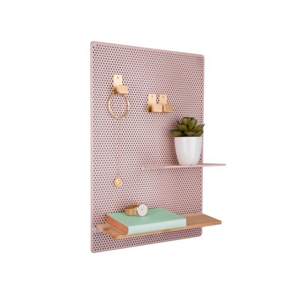 Světle růžová kovová nástěnka PT LIVING Perky, 34,5 x 52,5 cm-image-3