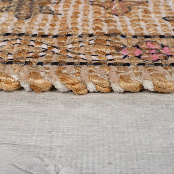 Ručně tkaný koberec s příměsí juty v přírodní barvě 200x290 cm Celine Jute Global – Flair Rugs-image-4