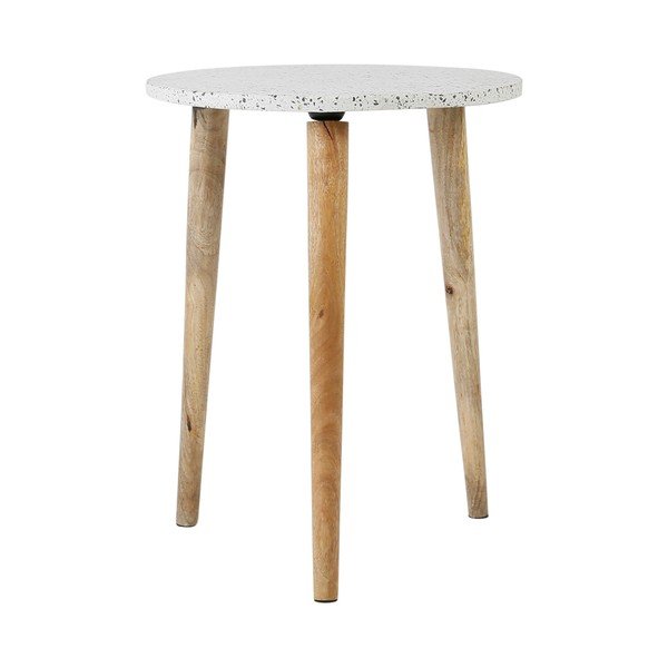 Kulatý odkládací stolek s terrazzo deskou ø 42 cm Terrazzo – Jardin d'Ulysse