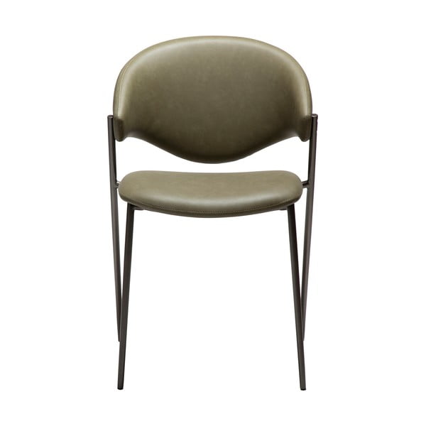 Khaki jídelní židle z imitace kůže Zone – DAN-FORM Denmark-image-1