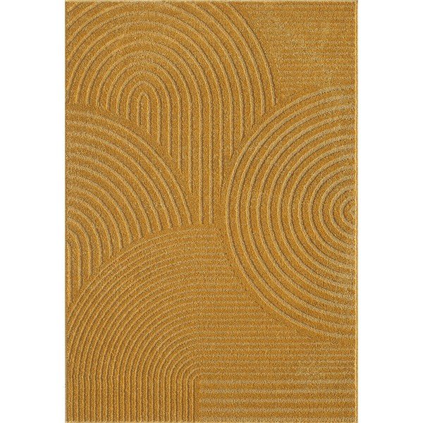 Okrově žlutý koberec 200x290 cm Whirl – ESTE