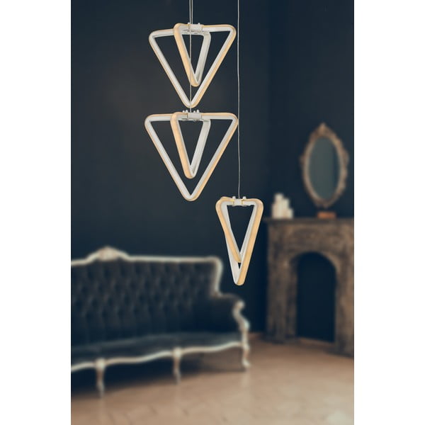 Bílé kovové LED závěsné svítidlo ø 20 cm Baris – Squid Lighting-image-1