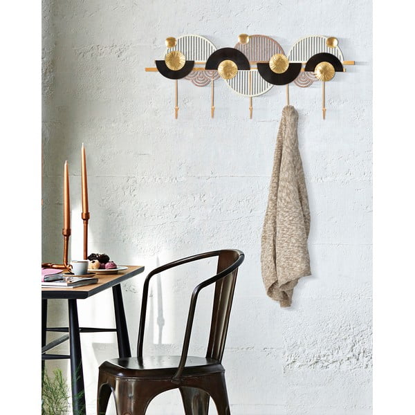 Nástěnný věšák ve zlato-černé barvě Mauro Ferretti Art-image-1