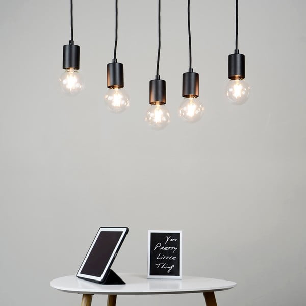 Černé pětiramenné závěsné svítidlo Sotto Luce Cero Basic-image-2