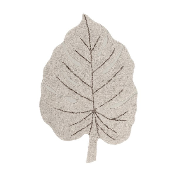 Béžový pratelný ručně tkaný bavlněný dětský koberec 120x180 cm Monstera Natural – Lorena Canals