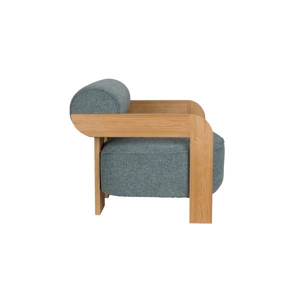 Šedomodré křeslo z textilie bouclé Oolong – Zuiver-image-4