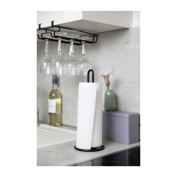 Černý stojan pod poličku na skleničky Wenko-image-3