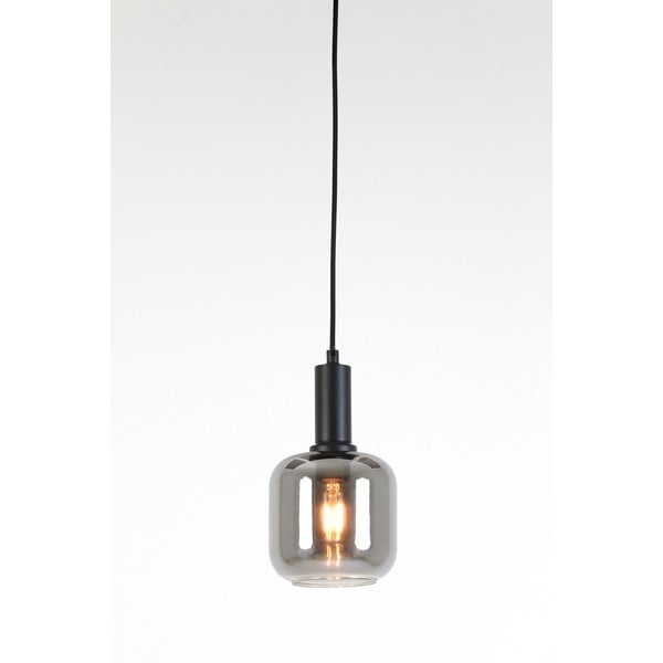 Šedé stropní svítidlo se skleněným stínidlem ø 21 cm Lekar – Light & Living-image-2