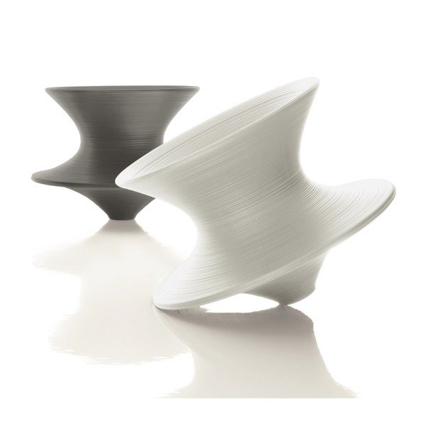 Bílé rotující sedátko Magis Spun