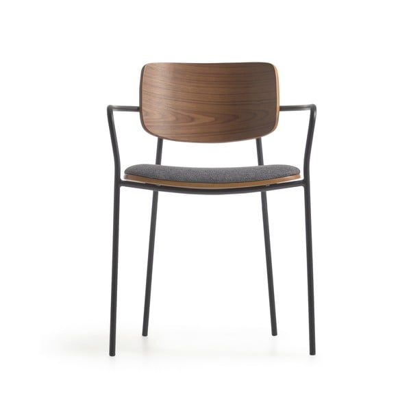 Šedo-hnědá jídelní židle Maureen – Kave Home-image-2