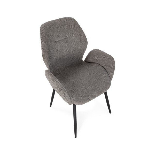 Šedá čalouněná jídelní křesla v sadě 2 ks Ansu – Marckeric-image-3