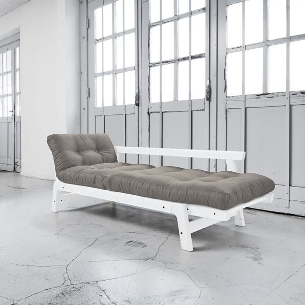 Rozkládací pohovka Karup Step White/Granite Grey-image-2