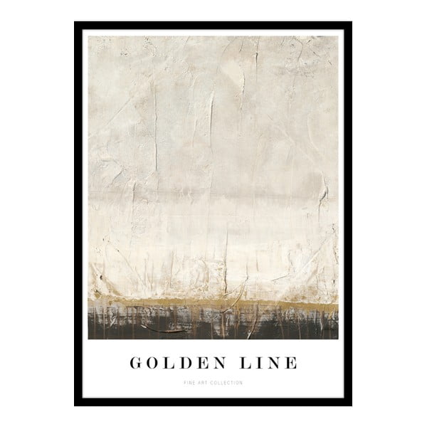 Plakát v rámu 52x72 cm Golden Line   – Malerifabrikken