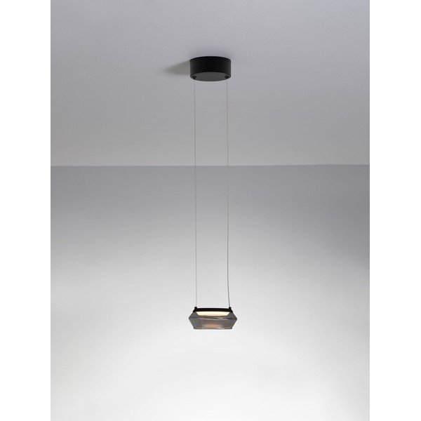 Matně černé skleněné LED závěsné svítidlo ø 14 cm Jailyn – Nova Luce-image-4