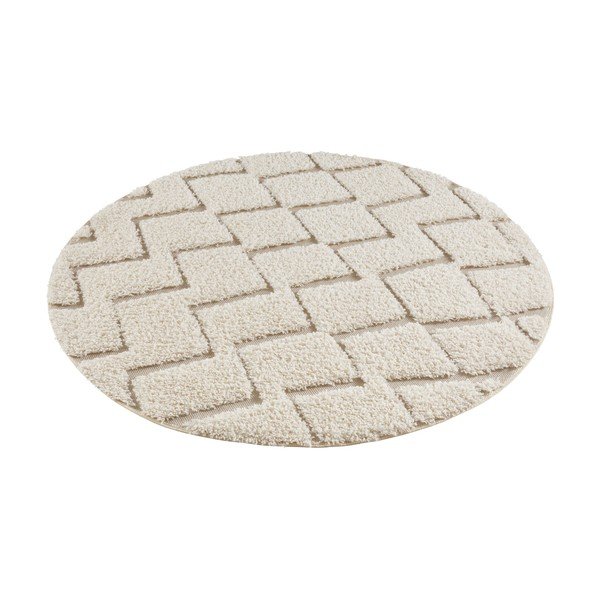 Krémový koberec Mint Rugs Handira, ⌀ 160 cm-image-2