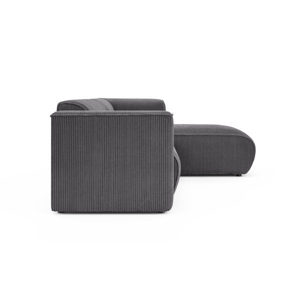 Tmavě šedá manšestrová rohová pohovka (pravý roh/s lenoškou) Merid  – Ropez-image-3