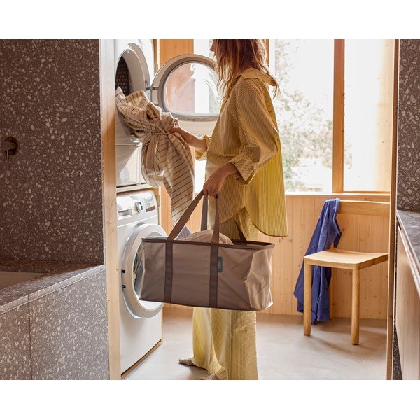 Šedý látkový koš na prádlo skládací 35 l Duo – Joseph Joseph-image-2