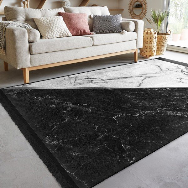 Bílo-černý koberec 80x150 cm – Mila Home-image-3