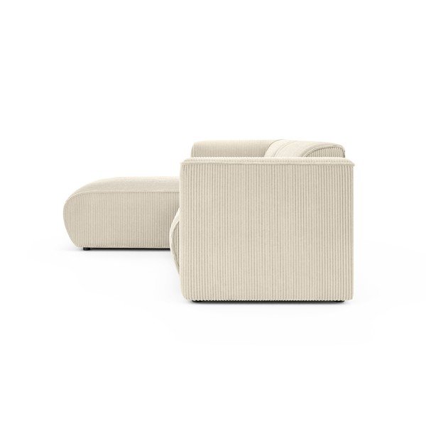 Béžová manšestrová rohová pohovka (levý roh/s lenoškou) Merid  – Ropez-image-3