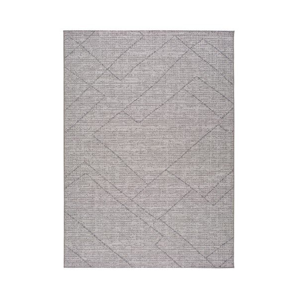 Šedý venkovní koberec Universal Macao Grey Amelia, 133 x 190 cm