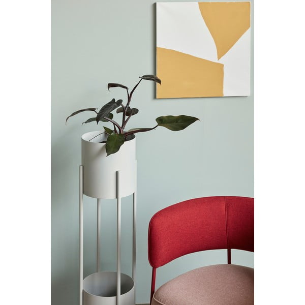 Bílý kovový stojan na květiny Hübsch Stand, výška 1 m-image-2