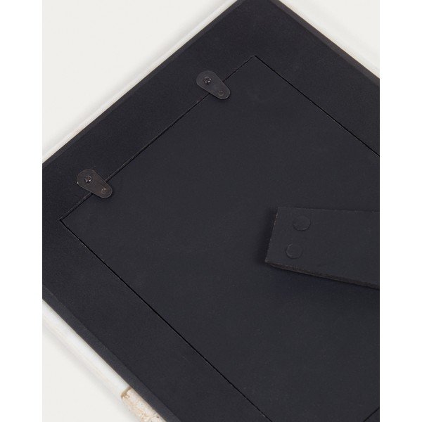 Bílý kamenný stojací rámeček 18x23 cm Uria – Kave Home-image-4