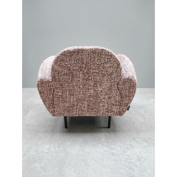 Křeslo z textilie bouclé v terakotové barvě Poppy - II. jakost – Micadoni -image-4