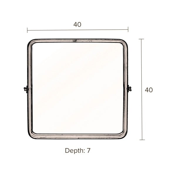 Zrcadlo Dutchbone Poke, výška 40,5 cm-image-1