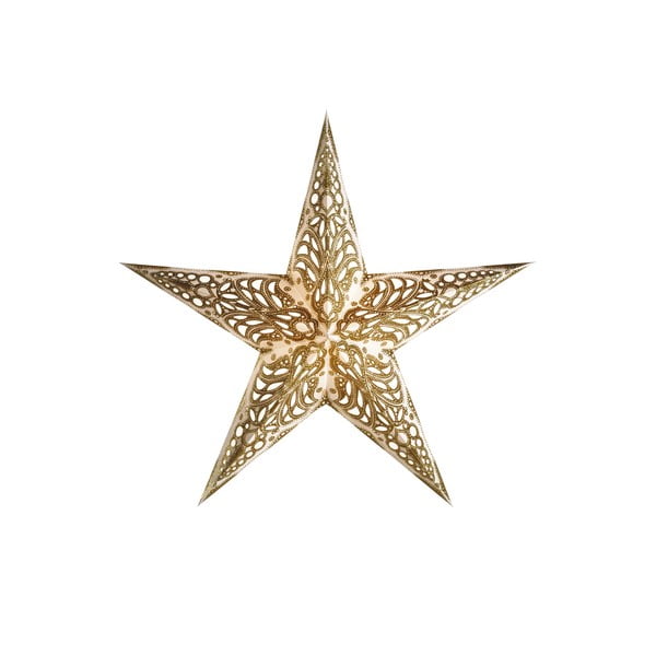 Dekorativní vánoční hvězda Geeta Gold