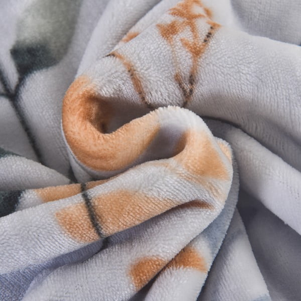 Šedomodré povlečení na jednolůžko z mikroplyše 140x200 cm Greta – My House-image-1