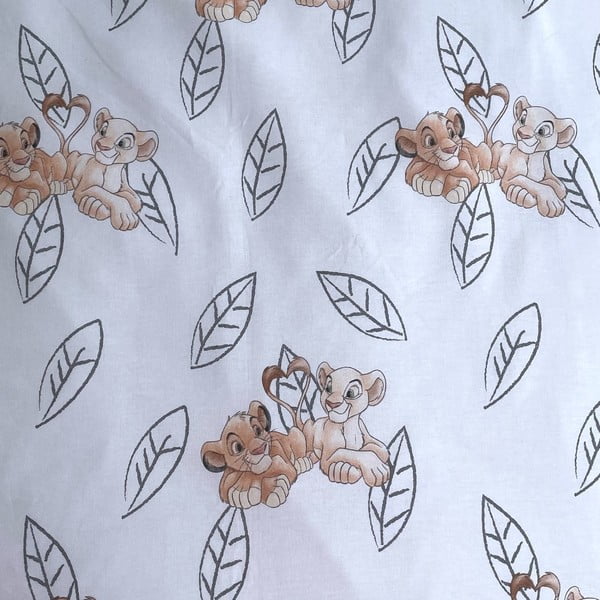 Světle žluté bavlněné dětské povlečení se svítícím efektem na jednolůžko 140x200 cm Lion King "Best friends" – Jerry Fabrics-image-4