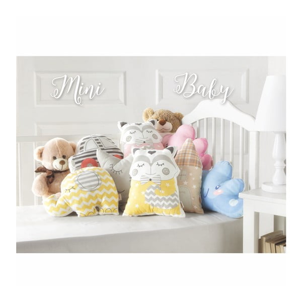 Modrý dětský polštářek s příměsí bavlny Mike & Co. NEW YORK Pillow Toy Star, 35 x 35 cm-image-1