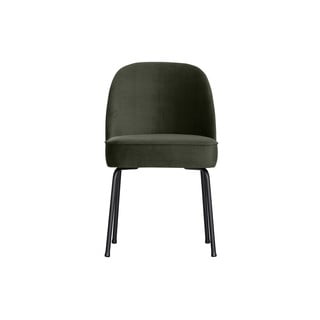 Tmavě zelené sametové jídelní židle v sadě 2 ks Vogue – BePureHome